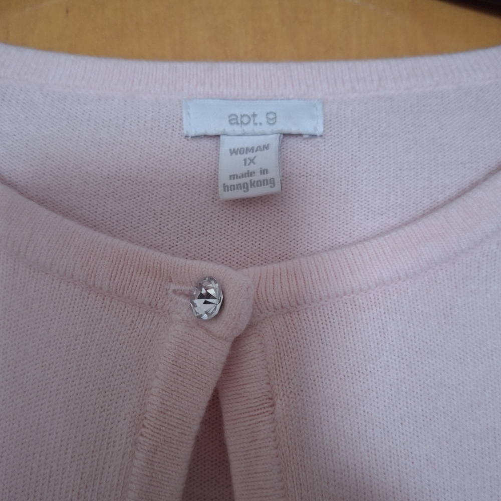 Apt. 9 Pink Women's Cardigan Sweater